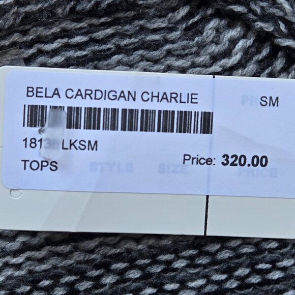 NWT bela.nyc Wool Cashmere Luxe Cardigan Grey - Picture 3 of 11